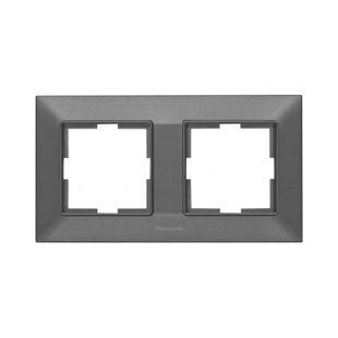 Рамка 2-на горизонтальна димчастий Panasonic Arkedia Slim 00000018750 фото