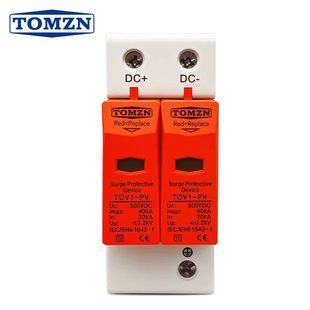 Ограничитель перенапряжения TOMZN TOV1-PV 20-40KA 1000V (2мод) 00000025026 фото