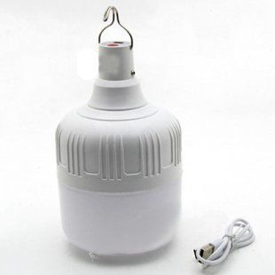 Лампа-ліхтар №7 акум. з гачком 8W 800LM 1200mAH 6500K Mini USB 30см, 3 режими, 80*140мм, акум 18650 00000021719 фото