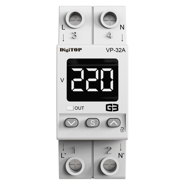 Реле напруги DigiTOP VP-32A M2W (БІЛЕ) (арт. VP-32A M2W) 00000015493 фото