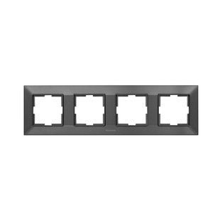 Рамка 4-на горизонтальна димчастий Panasonic Arkedia Slim 00000018754 фото