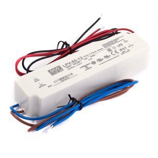 Імпульсне джерело живлення AC/DC, LED-драйвер, 60Вт, 12В, 5А, IP67 162,5*42,5*32 (арт. LPV-60-12) 00000008338 фото