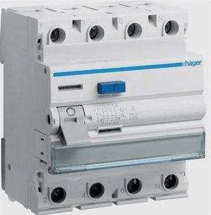 ПЗВ 4P 6kA 25A 300mA A Hager (арт. CFA425D) 00000017857 фото