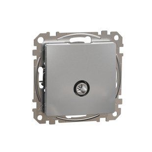 Розетка TV кінцева 4дБ Sedna Design алюміній (арт. SDD113471) 00000016364 фото