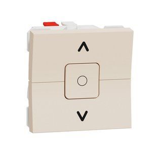 Вимикач для жалюзі 2-кл. 6А /2мод. Unica new беж (арт. NU320844) 00000011914 фото