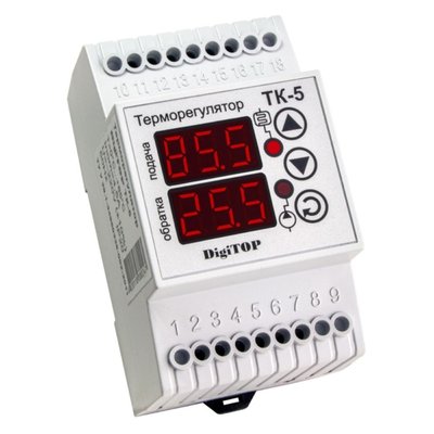 Терморегулятор ТК-5 (двухканальный, датчик DS18B2) DIGITOP (арт. ТК-5) 00000005131 фото