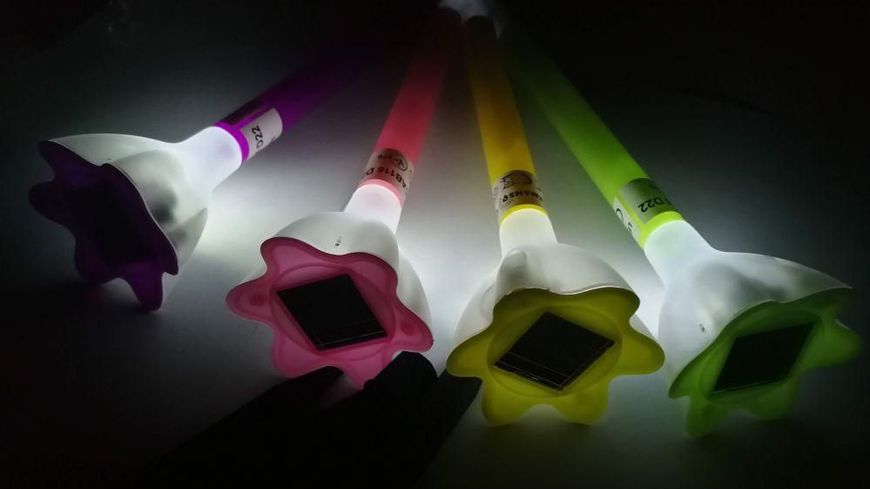 Светильник LED газон Lemanso с выкл., 1LED белый IP44, 4 цвета: фиолет/розов/желт/зеленый. (ст. CAB116) 00000005499 фото