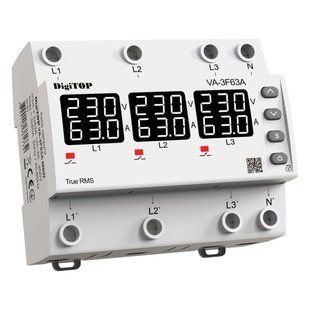Реле напруги і струму DIGITOP VA-3F63A M6W 00000020094 фото