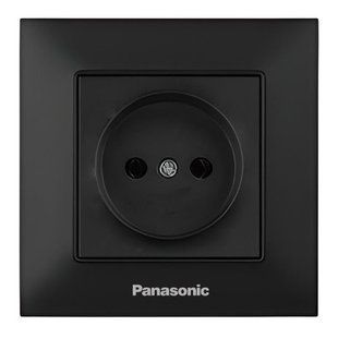Pозетка б/з чорний Panasonic Arkedia Slim 00000019864 фото