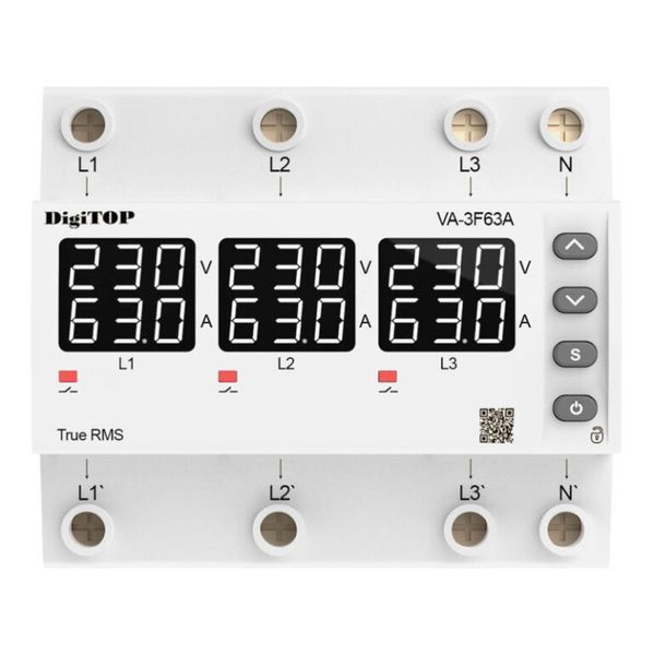 Реле напряжения и тока DIGITOP VA-3F63A M6W 00000020094 фото