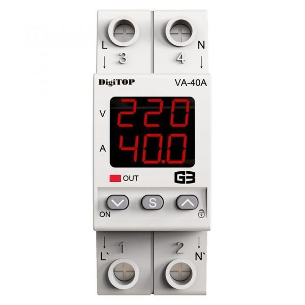Реле напруги і струму DIGITOP VA-40A M2R (арт. VA-40 M2R) 00000017032 фото