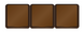 Розетка BETA1, тройная, 3x2P+Z, IP44, коричневая, (арт. D.3215SBRGGG/1) 00000016613 фото 2