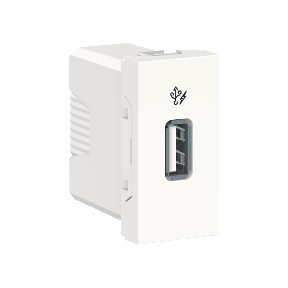 1мод./Розетка USB 1,05А Unica new білий (арт. NU342818) 00000009677 фото