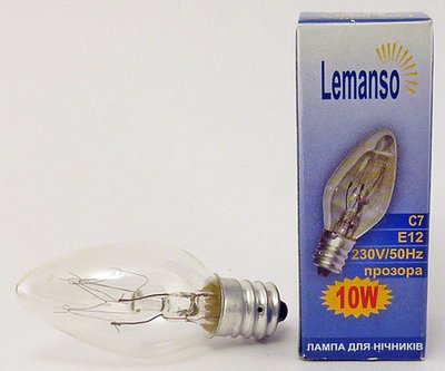 Лампочки для нічників Lemanso C7 E12 10W 00000002227 фото