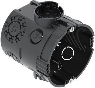 Установча коробка ГЛИБОКА UG 66-GS для цегляної стіни, 61х66, чорний / ПП (арт. 2003703) 00000017928 фото