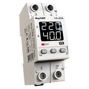 Реле напруги і струму DIGITOP VA-40A M2W (арт. VA-40 M2W) 00000019242 фото