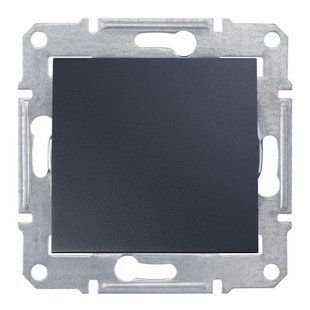 Вимикач 1-кл. перехрестний Sedna графіт (арт. SDN0500170) 00000007370 фото