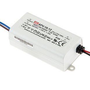Імпульсне джерело живлення AC/DC, LED-драйвер, 15Вт, 12В, 1.25А, IP42 77*40*29 (арт. APV-16-12) 00000008375 фото