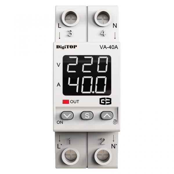 Реле напряжения и тока DIGITOP VA-40A M2W (арт. VA-40 M2W) 00000019242 фото