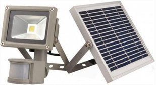 Прожектор LED АВТОНОМНИЙ сон.бат.+акумулятор. 10w дж/рух. IP65 8000lm (арт. LMP9-10) 00000000623 фото