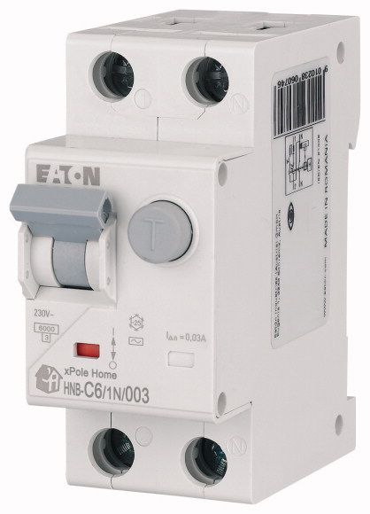 Диференційний автоматичний вимикач HNB-C6/1N/003 (арт. 195124) 00000006351 фото