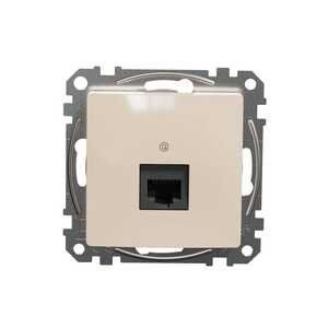 Розетка комп. 1-а RJ45 кат.5e UTP Sedna Design бежевий (арт. SDD112451) 00000016307 фото