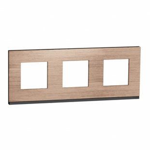 Рамка 3-а Дуб/антрацит Unica Pure (арт. NU600684) 00000009950 фото