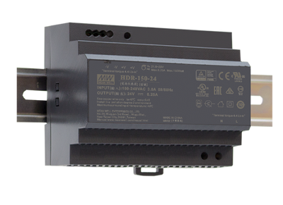 Импульсный источник питания для монтажа на DIN-рейку HDR-150-24 AC/DC, 150Вт, 24 В, 6.25 А (арт. HDR-150-24) 00000013951 фото