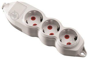 Колодка 3 гнізда з заземлення, Mono Electric, ORION (білий) (арт. 150-010000-310) 00000005091 фото
