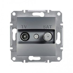 Розетка TV-SAT индивидуальная (1 дБ), сталь, Asfora (арт. EPH3400462) 00000009146 фото