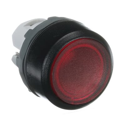 MP1-11R Кнопка прихована, без фікс., з підсвіч., чорне пласт. кільце, червона (арт. 1SFA611100R1101) 00000014660 фото